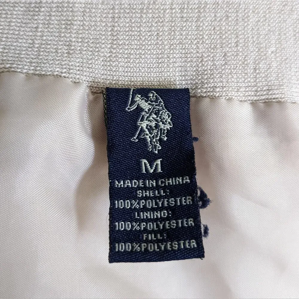 U.S. Polo Assn Women's Quilted Jacket in Cream